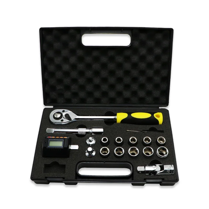 ประแจทอร์ค, Shahe Torque Wrench set, Model Number ANC, SHAHE Digital Torque Meter Mini Torque, Adapter 1/2'' With Backlight Ratchet Wrench Set Car Bike Repair Hand Tools,