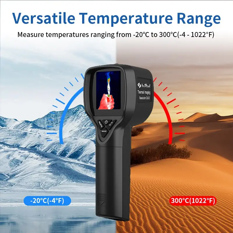 E160, 160*120 Thermal Camera,กล้องถ่ายภาพความร้อนแบบมือถือ,160x120 Resolution Thermography Detector Handheld Infrared Thermal Imaging Camera,LSJ Thermal Camera,