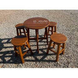 ชุดโต๊ะน้ำชา / ชุดโต๊ะติ่มซำ ขากากบาท