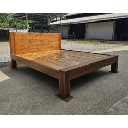 เตียงกล่องหัวตรง ขา 5 นิ้ว