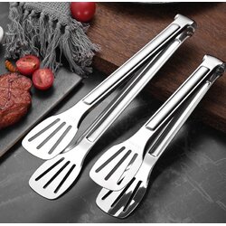 US ที่คีบอาหาร หัวเรียว มีร่อง