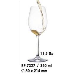 แก้วไวน์ โคโพลีเอสเตอร์ 340 มล. # RP7327