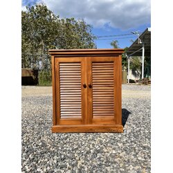 ตู้รองเท้าบานเกล็ด 2 บานไม่มีลิ้นชัก