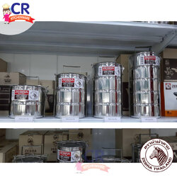 Zebra ปิ่นโต รุ่น Classic 16 ซม. มีขา ตราหัวม้าลาย