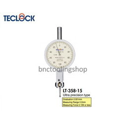 ไดอัลเทสออโต้คลัตช์แรงวัดต่ำขนาด 0.2มิล ความละเอียด 0.001มิล,Auto-Clutch Test Indicators(Low Measuring Force)Range 0.2mm Graduation 0.001mm,TECLOCK,LT-358-15