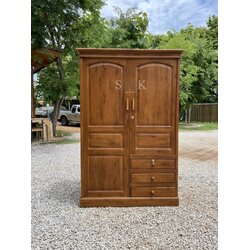 ตู้เสื้อผ้าบานเปิด 2 บาน สูง 1.8 ม.