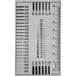 DG102 แผ่นใสมาตรฐานสำหรับตรวจสอบชิ้นงาน,Dot Gauge,แผ่นฟิลม์วัดขนาดชิ้นงาน,Point Line Gauge Film, DG102