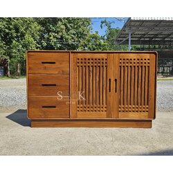 ตู้เก็บของบานบาหลี 3 ลิ้นชัก