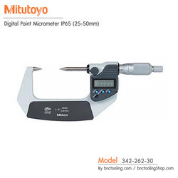 Mitutoyo,Digital Point Micrometer IP65 (25-50mm) ,342-262-30