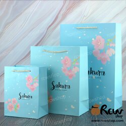 ถุงของขวัญ มีหูเชือก ลาย YR51 (5ใบ)