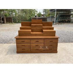 โต๊ะหมู่บูชาแบบตู้ 1.5 ม.