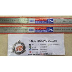 H101EShinwa,Standard Rules Rounded End 0 - 600 mm,บรรทัดสแตนเลสแบบชุบขาว,H101E 13021 ไม้บรรทัดสแตนเลสสเกลมิล แบบเคลือบและกันแสง 600 มม Silver Ruler - 13021 SHINWA SHINWA 13021 Stainless Steel Rule Hard Chrome Finish 60 cm