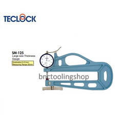 ไดอัลเกจวัดความหนา ขนาด 20มิล ความละเอียด 0.01มิล,Dial Thickness Gauge Range 20mm Graduation 0.01mm,TECLOCK,SM-125