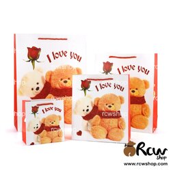 ถุงของขวัญ มีหูเชือก ลาย B45 (5ใบ)