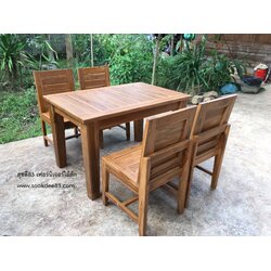 ชุดโต๊ะกินข้าวสุดคุ้ม เก้าอี้ 4 ตัว