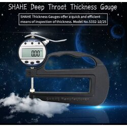 SHAHE,Digital Thickness Gauge (0-25mm),5332-25