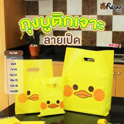 ถุงบูติกเจาะ ลายเป็ด (มีให้เลือก 7 ขนาด)