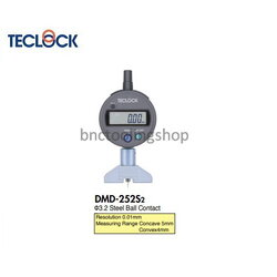 เกจวัดความลึกดิจิตอลขนาดเว้า 5 มม นูน 4 มม ความละเอียด 0.01 มิล,Digital Depth Gauge Concave 5mm Convex 4 mm Graduation 0.01mm,TECLOCK,DMD-252S2