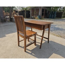 โต๊ะเขียนหนังสือมินิมอล + เก้าอี้สวีเดน