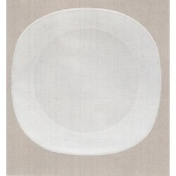 จานเมลามีนสี่เหลี่ยมมุมมน 10 นิ้ว สีขาว (ใบละ)