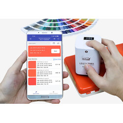 Linshang LS171, Colorimeter for Coating Colorimeter Color Checker, LS171 D/8° D65 Light Source Bluetooth Mobile APP, Portable Digital Ceramic,เครื่องวัดเฉดสี,