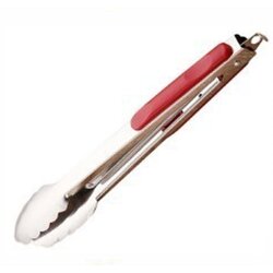 US ที่คีบอาหารสแตนเลส แบบใบไม้ พร้อมฉนวนพลาสติก