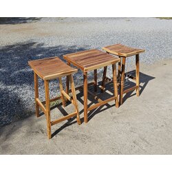 ชุดโต๊ะกาแฟมินิมอลซี่ระแนง