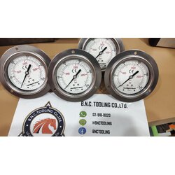 Pressure Gauge [nuova fima] เกจวัดความดันแบบออกเกลียวออกหลังมีปีก ขนาด 2.5 นิ้ว