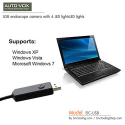 AUTO-VOX,USB endoscope camera with 4 LED lightsLED lights,EIC-USB