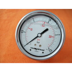 Nuova fima,Pressure Gauge ITALY หน้าปัด 2.5 Center Back,PG2-5CB