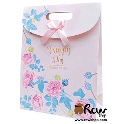 ถุงของขวัญสําเร็จรูป มีฝาปิด ลาย 619 (6ใบ)