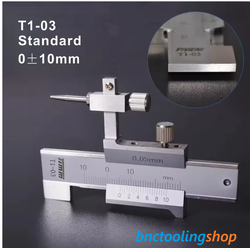 Step Gauge Vernier Caliper, 0±10mm x 0.05mm Stainless Steel Gag Gage Vernier,Vernier Gap and step gauge,Gap Gauge,