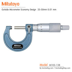 Mitutoyo,Outside Micrometer Economy Design 25-50mm 0.01 mm,M103-138