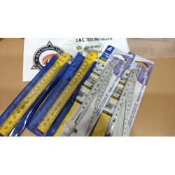 Taper Gauge Plastic 1-15 mm With Ruler เตเปอร์เกจพร้อมไม้บรรทัดพลาสติก รุ่น JST-K15 - Plastic Taper Gauge & Ruler No. JST-K15 รุ่น JST-K15