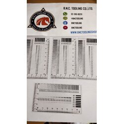 Dot Gauge (DG101) DG101,แผ่นใสมาตรฐานสำหรับตรวจสอบชิ้นงาน,Dot Gauge,แผ่นฟิลม์วัดขนาดชิ้นงาน,Point Line Gauge Film, DG101