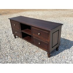 ชั้นวางทีวีวินเทจ (สีสัก)