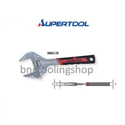 ประแจเลื่อนปากเปิดกว้างพิเศษ ด้ามหุ้มยาง,Super Wide Adjustable Angle Wrench(Grip type),Supertool,NWG38