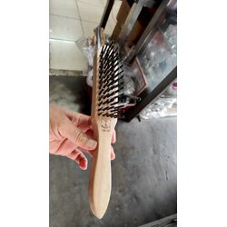 แปรงขัดเตาด้ามไม้ ขนแปรงลวด