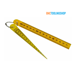 Sun Yieh เตเปอร์เกจพร้อมไม้บรรทัดพลาสติก รุ่น JST-K15 - Plastic Taper Gauge & Ruler No. JST-K15