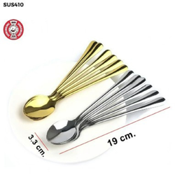 ช้อนโซดายาว ช้อนด้ามยาว 19 ซม.(แพ็ค 6 ชิ้น) FOFO