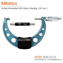 Mitutoyo,Outside Micrometers100-125mm ( Reading 0.01 mm ),M103-141-10