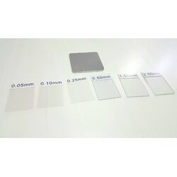 แผ่นฟิลม์สำหรับสอบเทียบเครื่องวัดความหนาสีแบบชุด NFE and Plastic Size mm Size : 0.05,0.10,0.25,0.50,1.00,2.00 mm