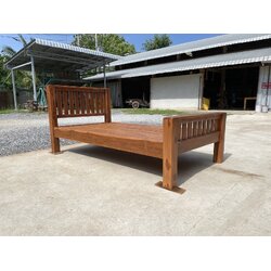 เตียงซี่แบนหัวตรง ท้ายตรง