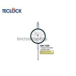 ไดอัลเกจแกนวัดยาวความละเอียด 0.01มิล,Long Stroke Dial Indicator Graduation 0.01mm,TECLOCK,KM-155D