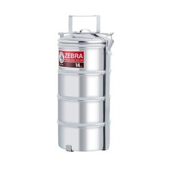 Zebra ปิ่นโต ขนาด 14 ซม. 4 ชั้น รุ่น แอร์ไทด์ II ตราหัวม้าลาย Zebra