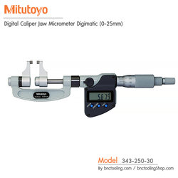 Mitutoyo,Digital Caliper Jaw Micrometer Digimatic (0-25mm),343-250-30
