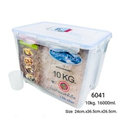 Super Lock กล่องใส่ข้าวสาร รุ่น 6041 ความจุ 10 กิโลกรัม ตรา Micronware