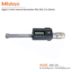Mitutoyo,Digital 3-Point Internal Micrometer IP65 (16-20mm),468-165