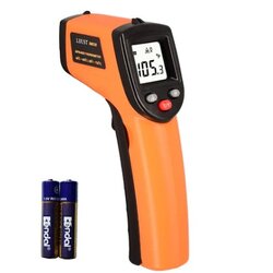 GM320 เครื่องวัดอุณหภูมิอินฟราเรด ไม่สัมผัส จอ Lcd อุตสาหกรรม วัตถุพื้นผิวปืนวัดอุณหภูมิ E22