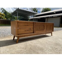 ไซด์บอร์ดบานสไลด์ 2 ลิ้นชัก